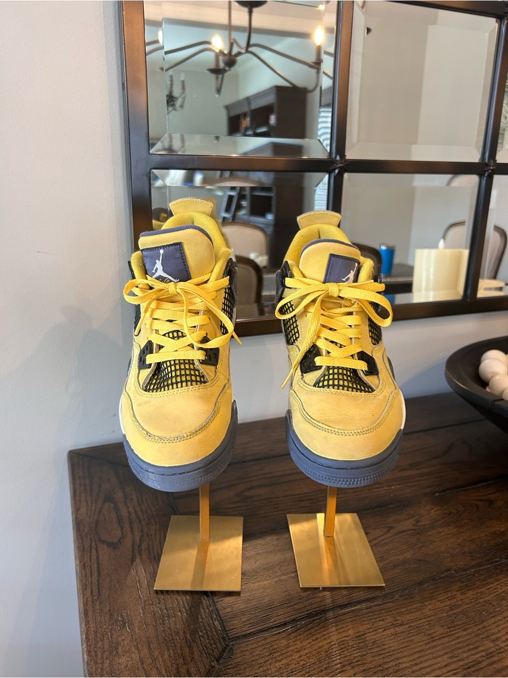 Nike Air Jordan 4 Retro 'Lightning' (2021) sneakers size 7 youth